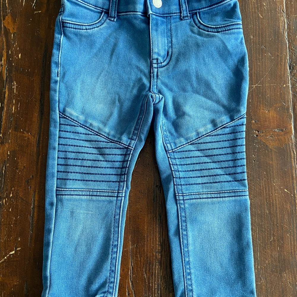 Chic Blue Moto Jeans